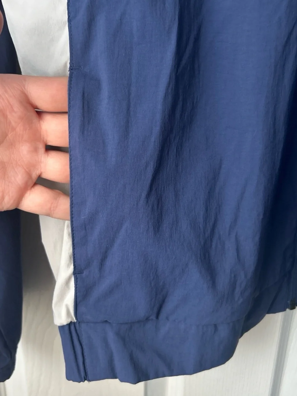 Adidas Men's Blue Colorblock Bomber Jacket